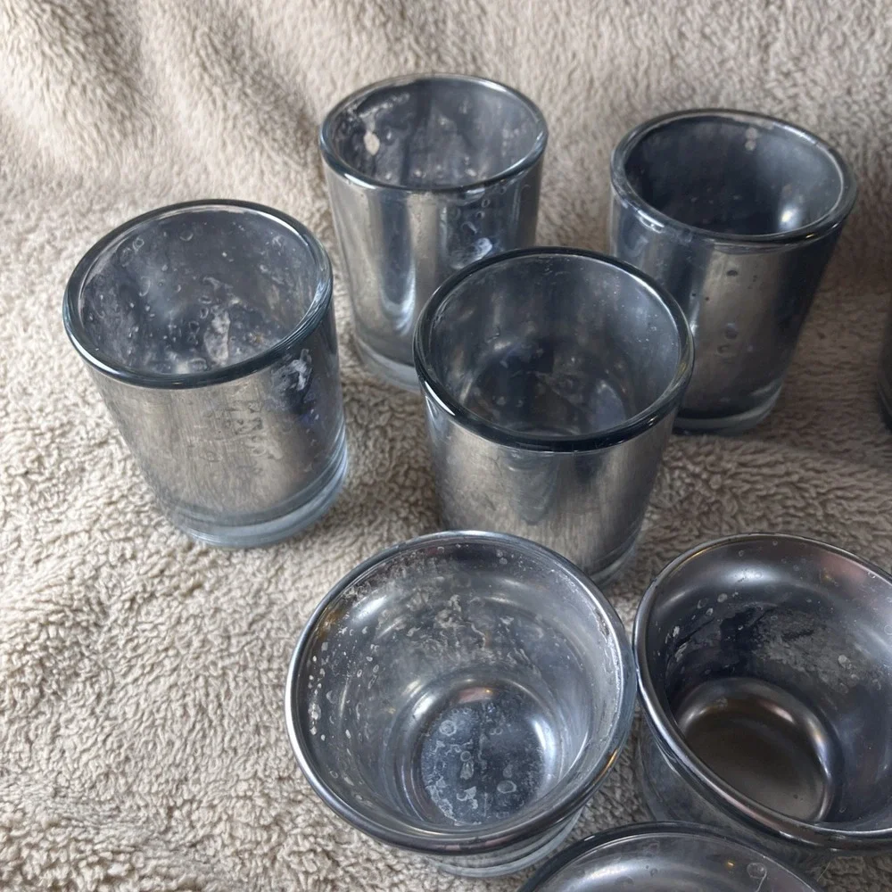 Libbey Glass Set Of 12‎ Shot Glass Cocktail Bar Espresso Tea Light Votive Silver